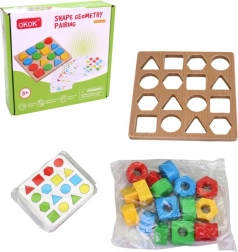 Houten leerspel voor geheugenontwikkeling