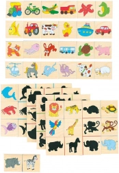 Wooden Find-the-Shadow Puzzle