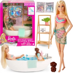 Barbie Relax – bath with confetti foam and tub, blonde doll and accessories