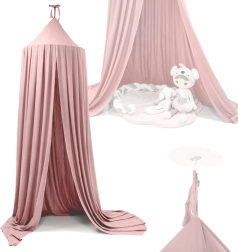 Hanging canopy for crib – Bright Pink