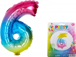 Rainbow Balloon Number 6