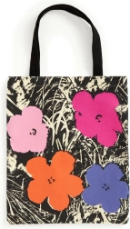 Galison Canvas Bag Warhol's Flowers