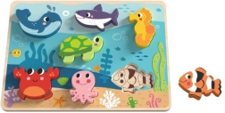 Houten puzzel Zeewereld voor kinderen TOOKY TOY