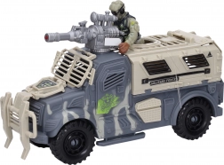 Militair voertuig met figuur en effecten