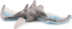 ptérosaure en peluche 40 × 28 cm gris