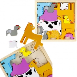 Houten puzzel Dieren