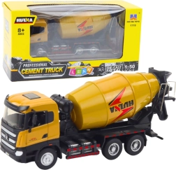 Metal Concrete Mixer Truck Huina Khaki 1:50