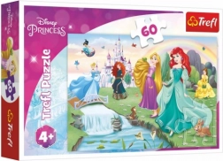 Puzzel 60 stukjes Ontdek de prinsessen DISNEY PRINCESS Trefl