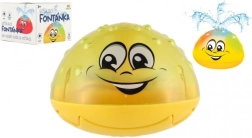 Fontaine d’eau lumineuse pour le bain à piles – jaune