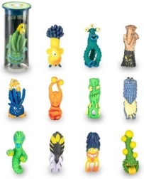 Siliconen ruimtemonstertje in koker 7–9 cm, mix soorten