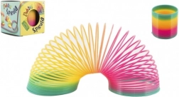 Ressort spiralé arc-en-ciel en plastique 6,5 cm