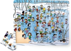 Houten puzzel Snoopy in de winter