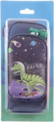 Etui met dinosaurusmotief met hanger