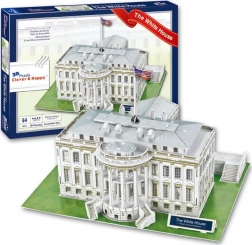 Clever&Happy 3D puzzel Witte Huis Washington 64 stukjes