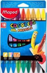 Driehoekige oliepastels Maped Color'Peps 18 stuks