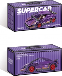 Kit de construction voiture de sport violette 470 pièces