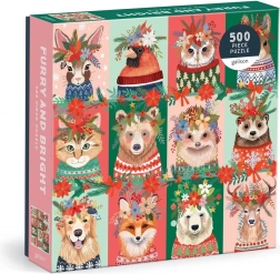 Christmas Furry Friends – 500-Piece Puzzle by GALISON