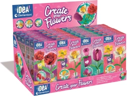Clementoni mini usine à fleurs – kit créatif pour fabriquer des fleurs en papier