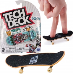 Tech Deck fingerboard MEOW Witte kat + stickers