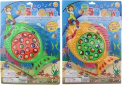 Fish-catching game with rods – large electric fishing game