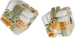 Kleurrijke doolhofkubus 8,5 cm