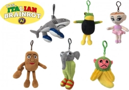 Pluchen sleutelhanger Brainrot 10 cm