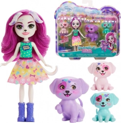 Enchantimals pop Dessa Dalmatian met een schattige familie dalmatiërs