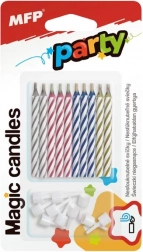 magische taartkaarsjes 6 cm, 10 st.