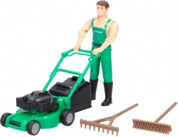 BRUDER BWORLD Gardener with Lawn Mower and Accessories