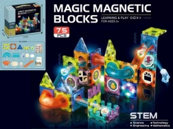 Magnetic Light-Up Building Set 75 Pieces