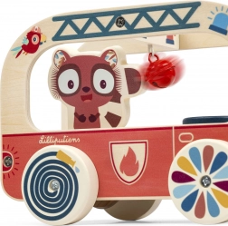 Lilliputiens camion de pompiers en bois Lion Jack