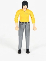 Bruder Bworld vrouwenfiguur – geel shirt, grijze broek