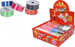 Satijnen lint met stippen 2,5 cm x 2,7 m