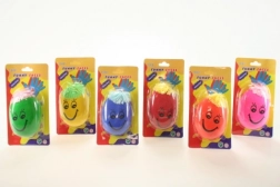 Anti-stress ball with face and hair 8 × 5 cm