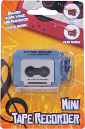 sleutelhanger cassettedeck met effecten 5,5 cm