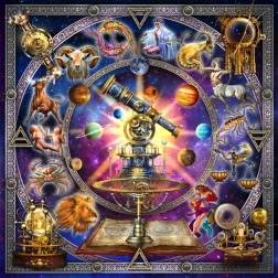 BLUEBIRD quadratisches Puzzle Sternbilder – 1000 Teile