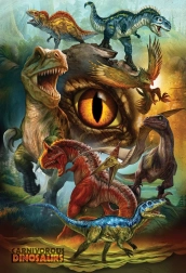 Puzzel vleesetende dinosaurussen 100 stukjes