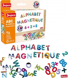 Jeujura gekleurde magnetische letters – 76 stuks