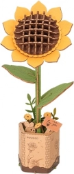 ROBOTIME 3D wooden sunflower puzzle – decorative model