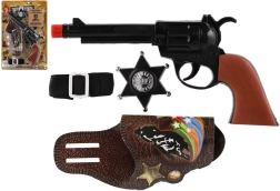 Clicking toy gun with accessories 22 cm