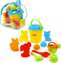 Zandset in een rugzak