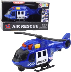 Politiehelikopter met lier, licht en geluid – blauw