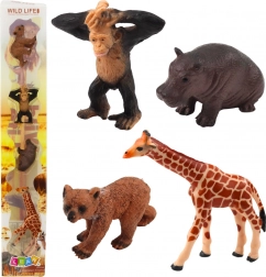 Set of Realistic Wild Animal Figures