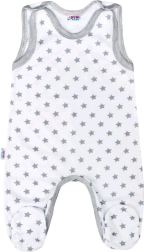 New Baby Classic II babysalopette grijs met sterretjes