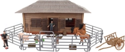 boerderij met dieren plastic set voor kinderen 3+