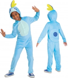 Kinderkostuum POKEMON Sobble kigurumi, blauwe onesie 126–136 cm (7–8 jaar)