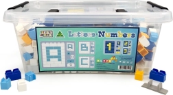 Educatieve bouwset Little Architect – letters en cijfers, 630 stukjes