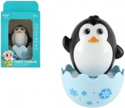Wiegende pinguïn met geluid, 8 cm, speelgoed voor baby’s
