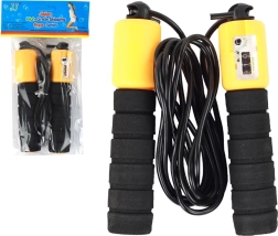 Springtouw Zwart-Oranje Met Teller Fitness