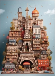 Puzzle Eiffel Tower 1000 Pieces